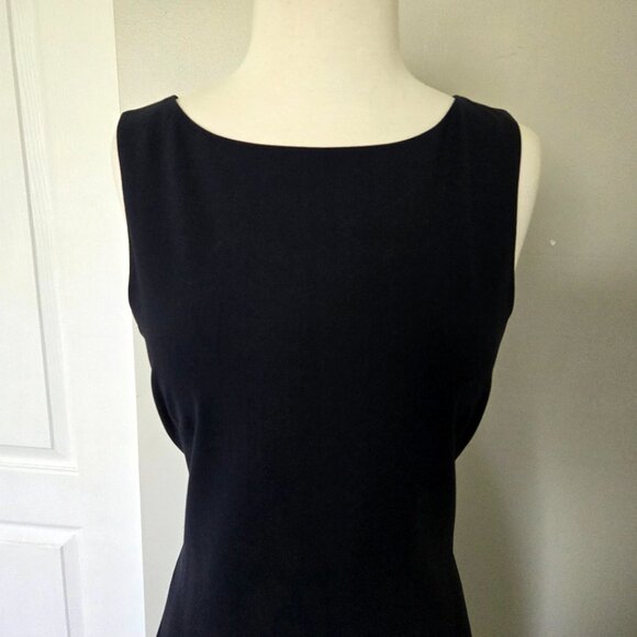 Theory Classic Black Mini Sleeveless Dress Size 4 - Picture 6 of 12